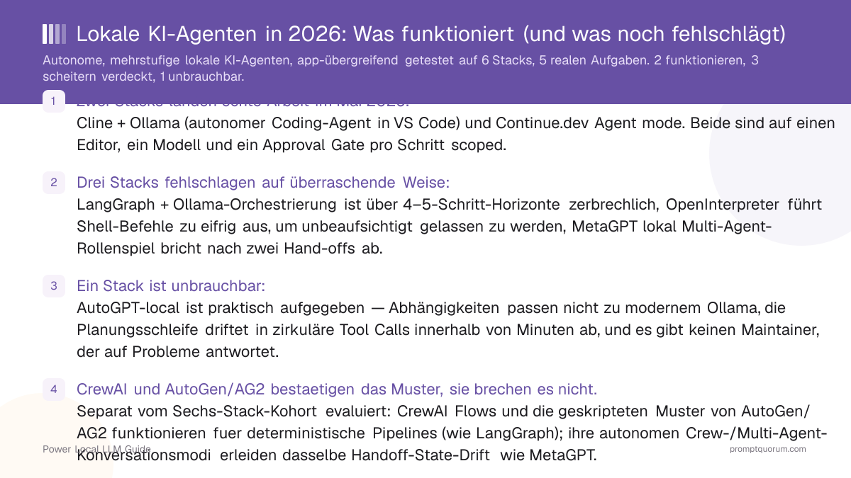Lokale KI-Agenten in 2026: Was funktioniert (und was noch fehlschlägt)