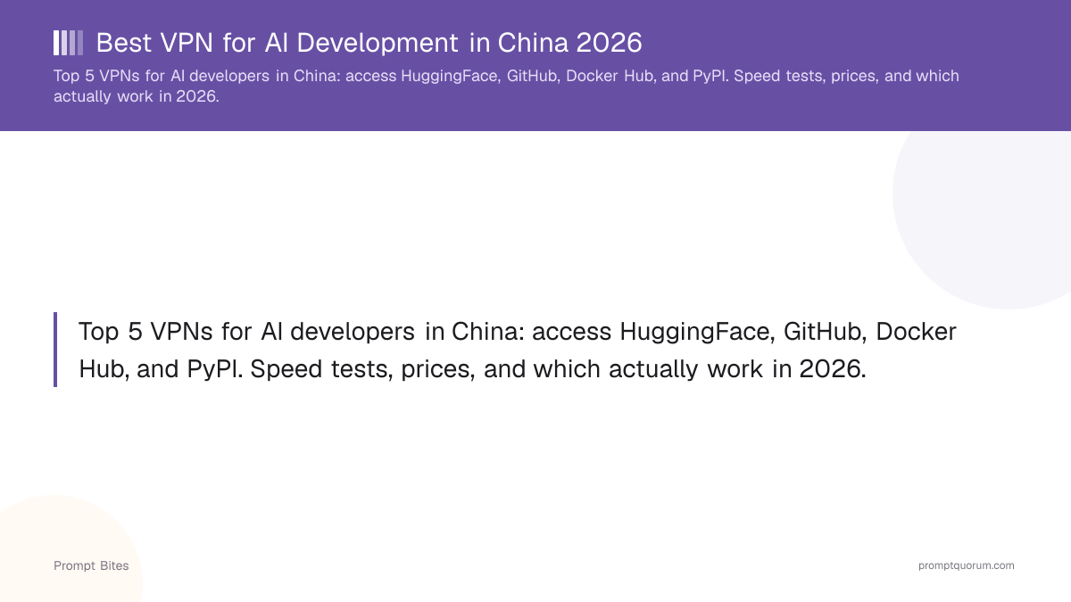 Best VPN for AI Development in China 2026
