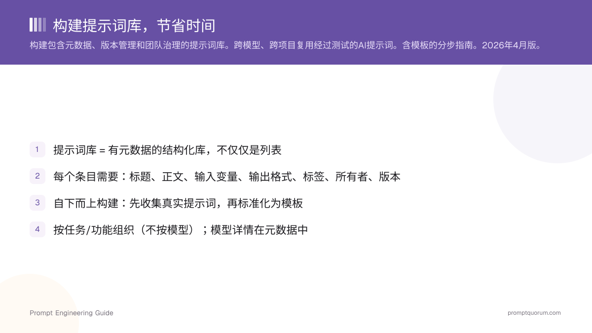 构建提示词库,节省时间