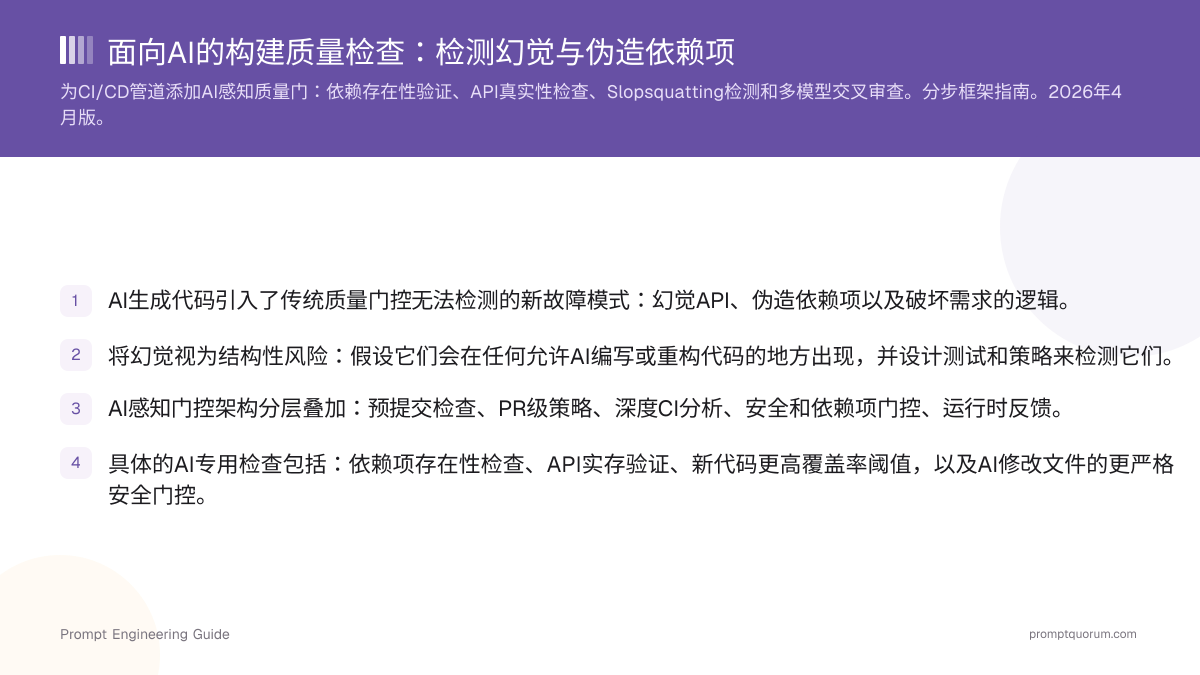 面向AI的构建质量检查:检测幻觉与伪造依赖项