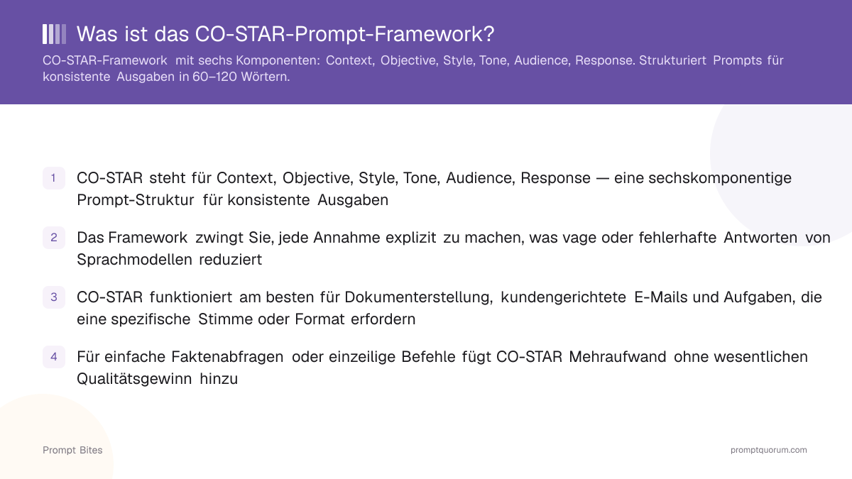 Was ist das CO-STAR-Prompt-Framework?