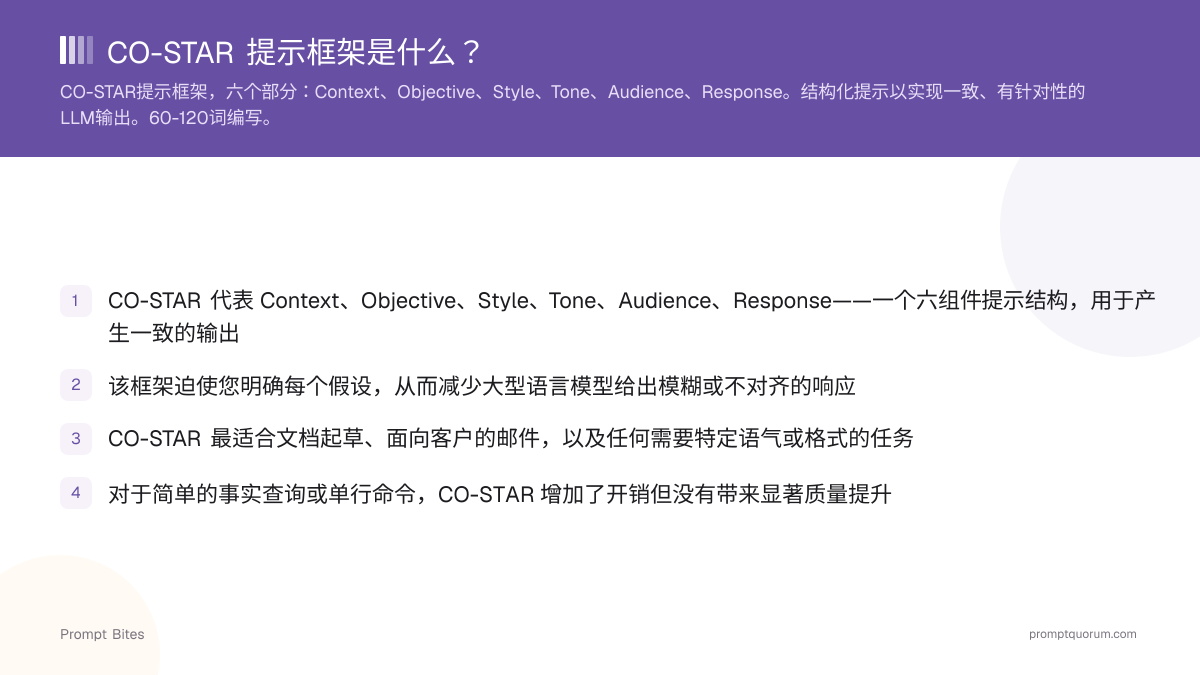 CO-STAR 提示框架是什么?