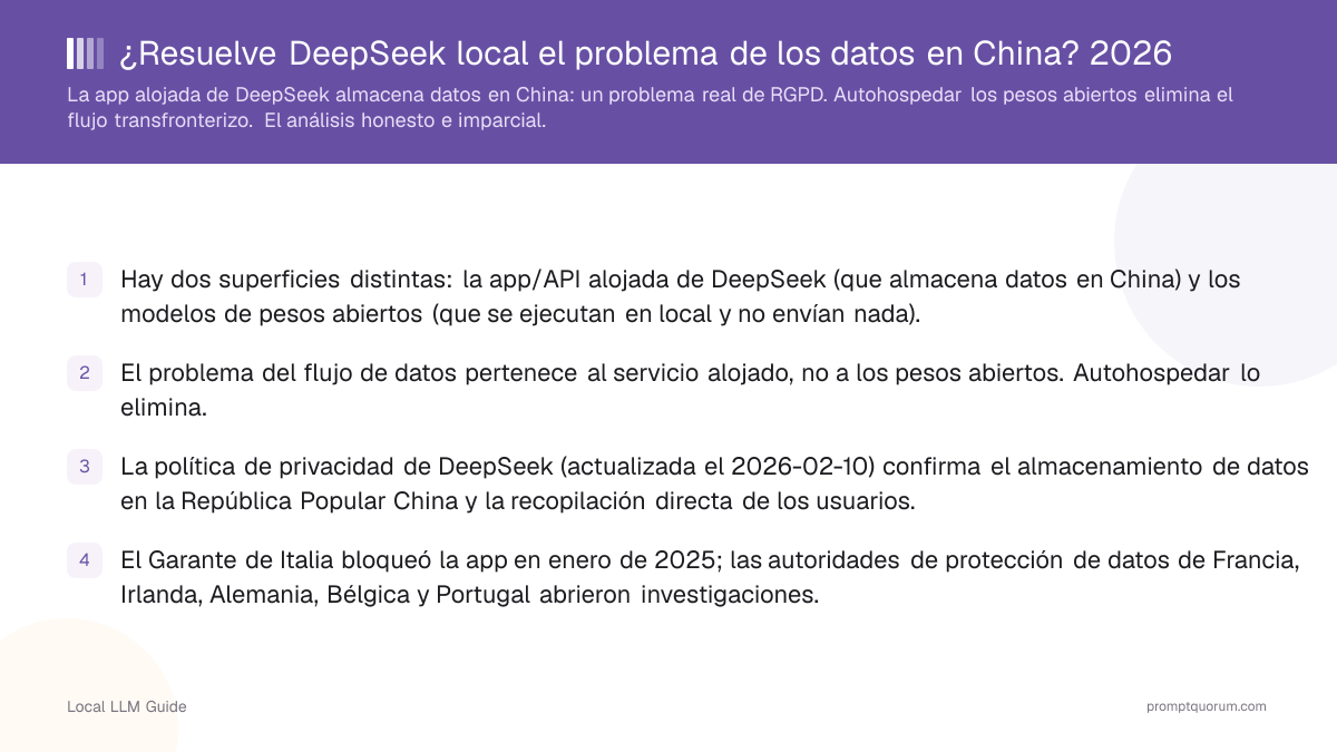¿Resuelve DeepSeek local el problema de los datos en China? 2026