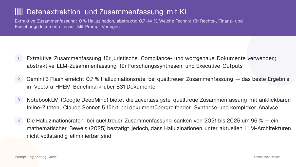 Datenextraktion und Zusammenfassung mit KI