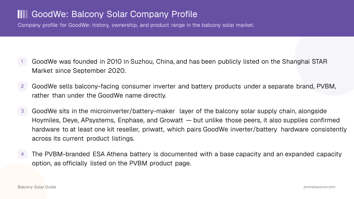 GoodWe: Balcony Solar Company Profile