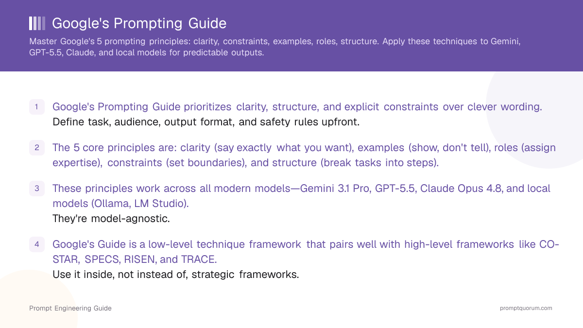 Google's Prompting Guide