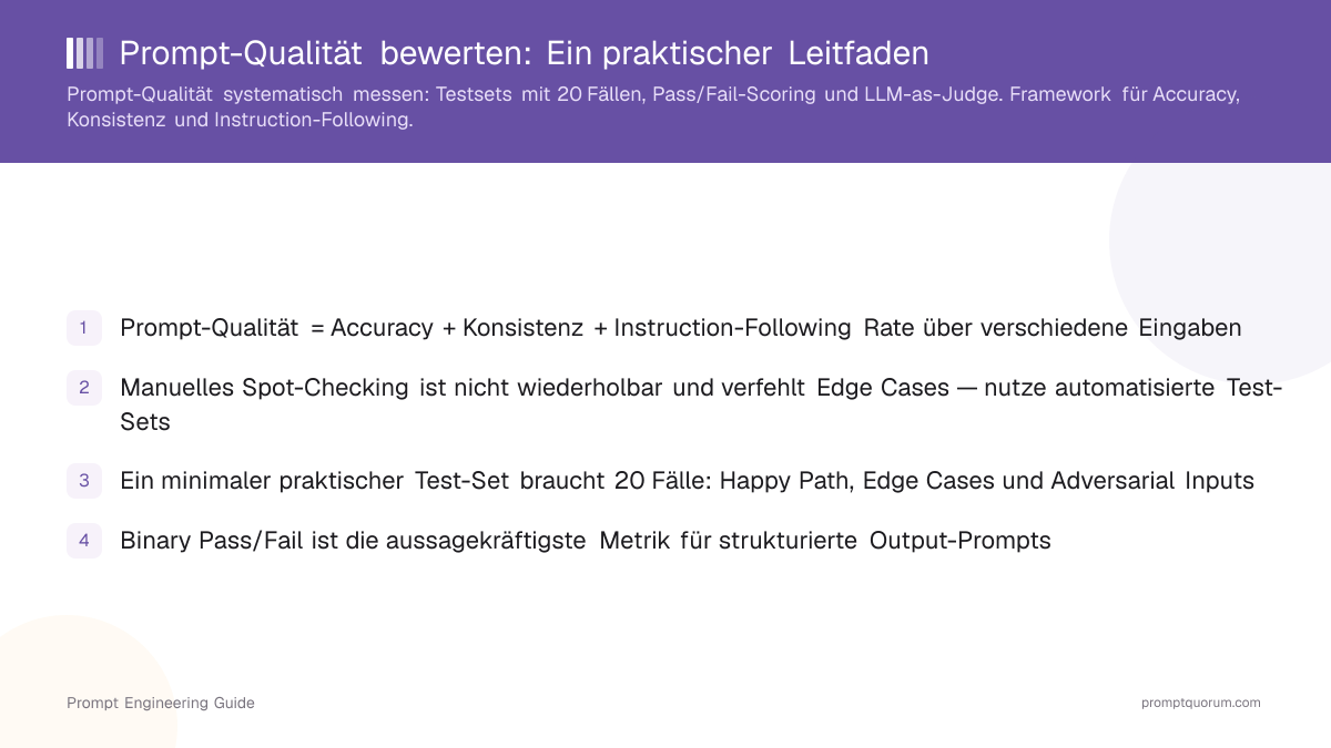 Prompt-Qualität bewerten: Ein praktischer Leitfaden