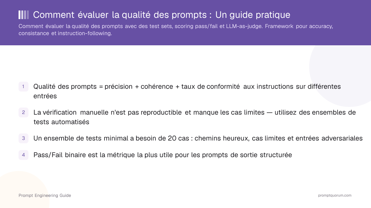 Comment évaluer la qualité des prompts : Un guide pratique
