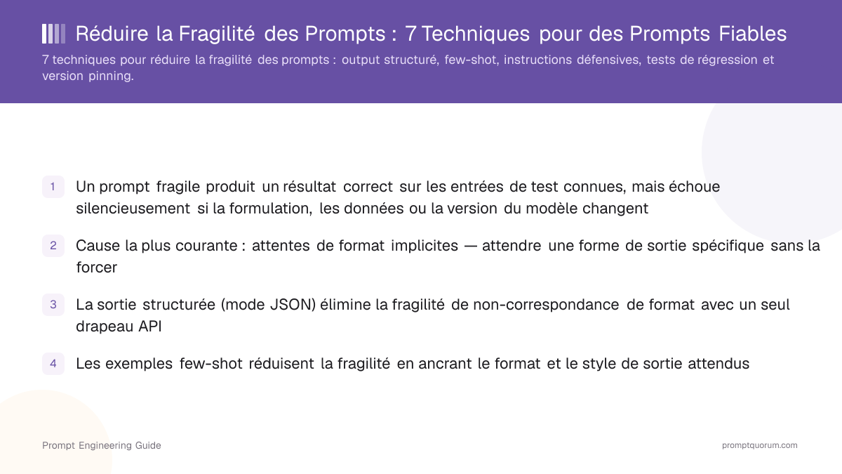 Réduire la Fragilité des Prompts : 7 Techniques pour des Prompts Fiables