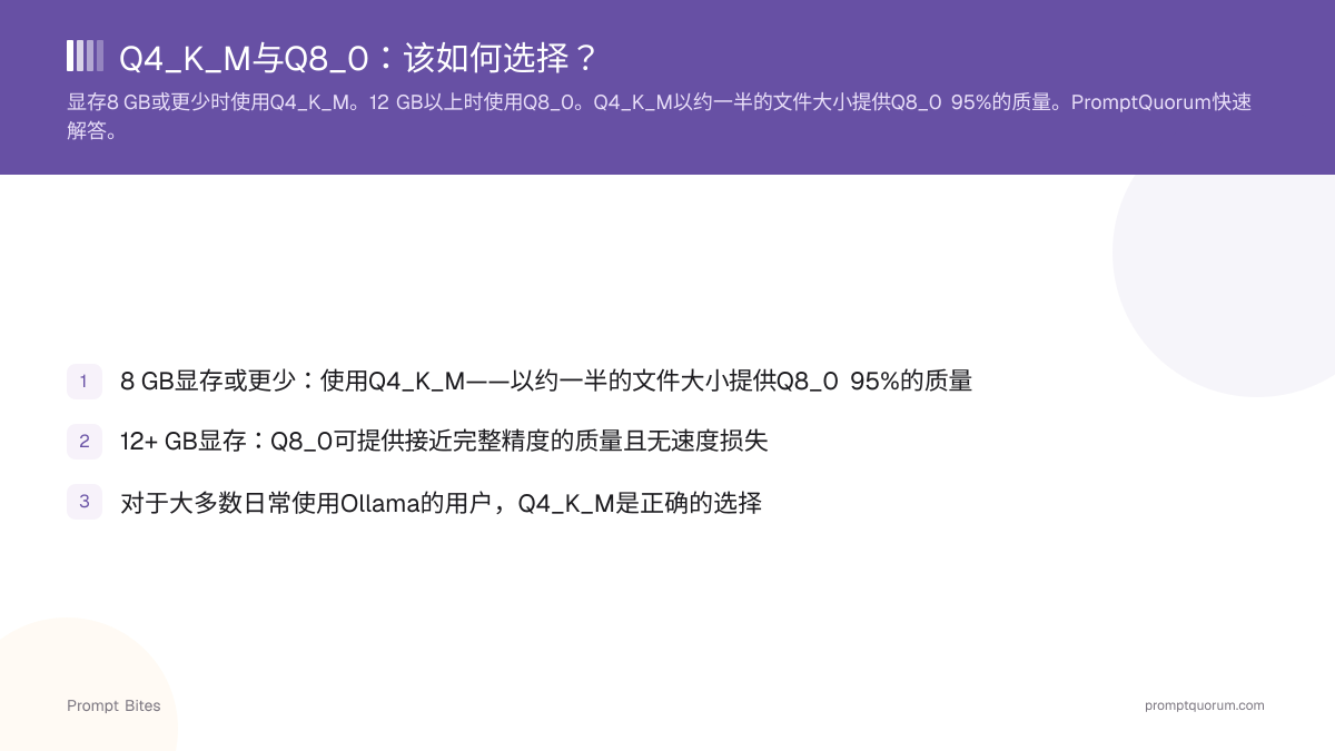 Q4_K_M与Q8_0:该如何选择?