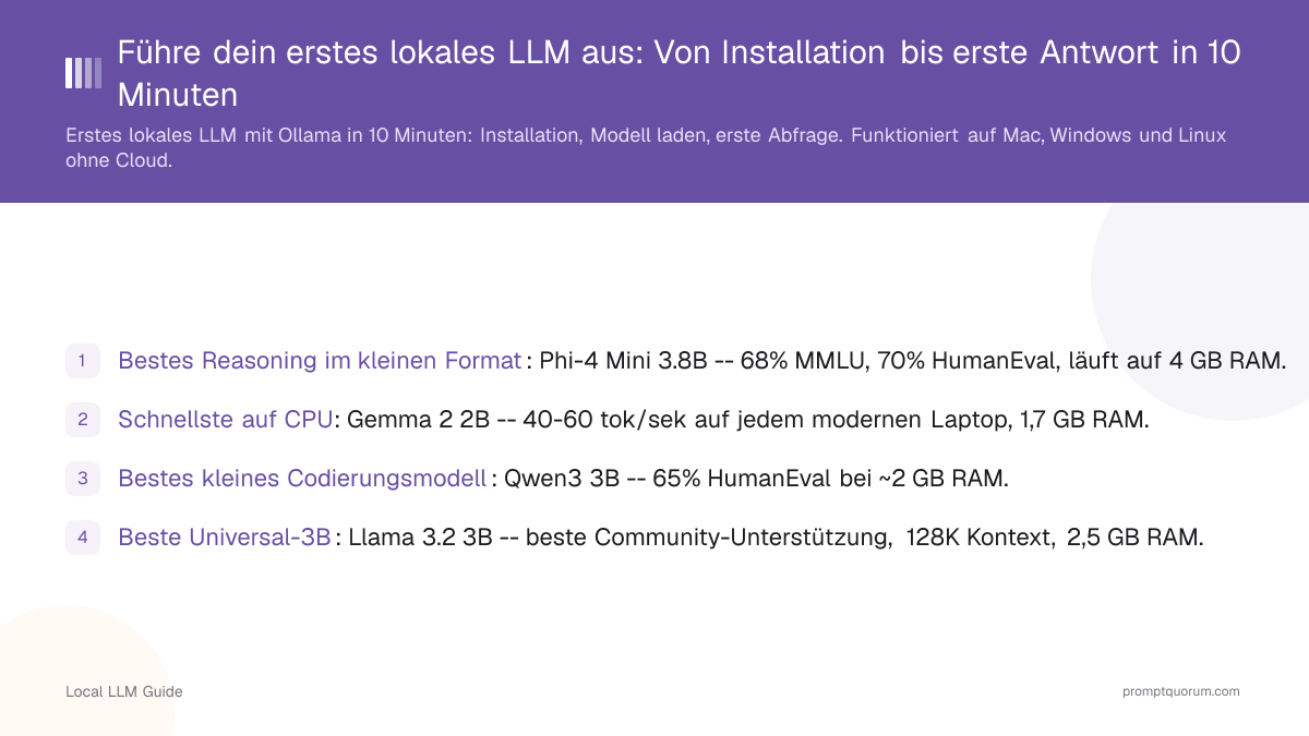 Führe dein erstes lokales LLM aus: Von Installation bis erste Antwort in 10 Minuten