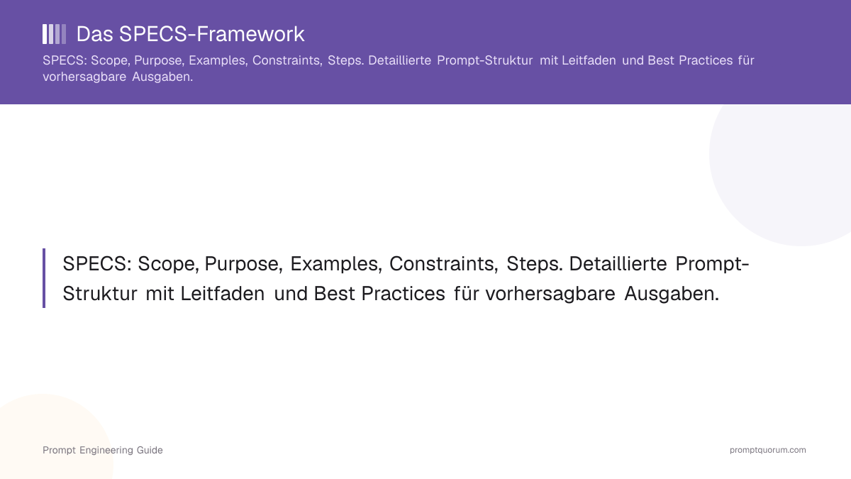 Das SPECS-Framework