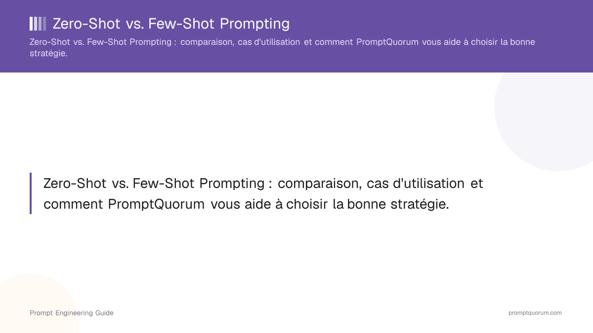 Zero-Shot vs. Few-Shot Prompting