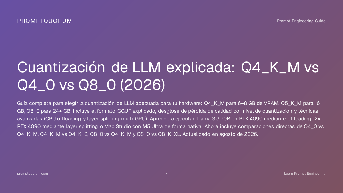 Q4_K_M vs Q4_0 vs Q8_0: cuantización de LLM (2026)