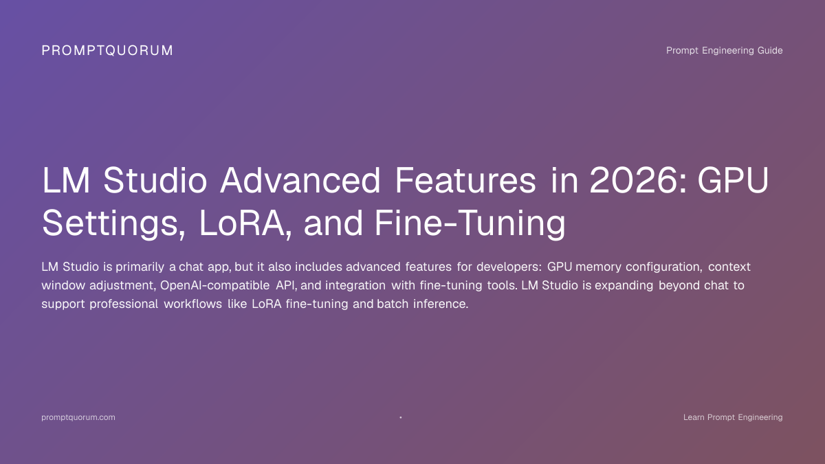 LM Studio vs Ollama: API Server, GPU Layers & LoRA 2026