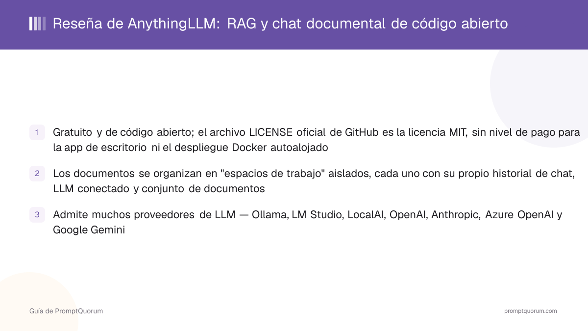 Reseña de AnythingLLM: RAG y chat documental de código abierto