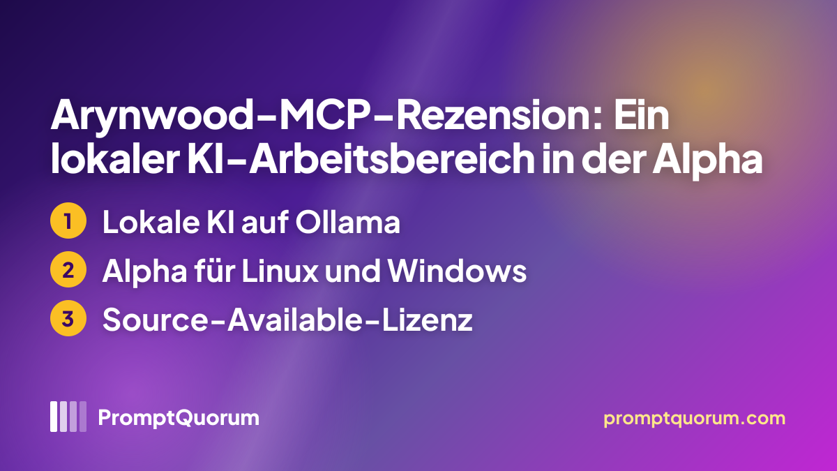 Arynwood-MCP-Rezension: Ein lokaler KI-Arbeitsbereich in der Alpha