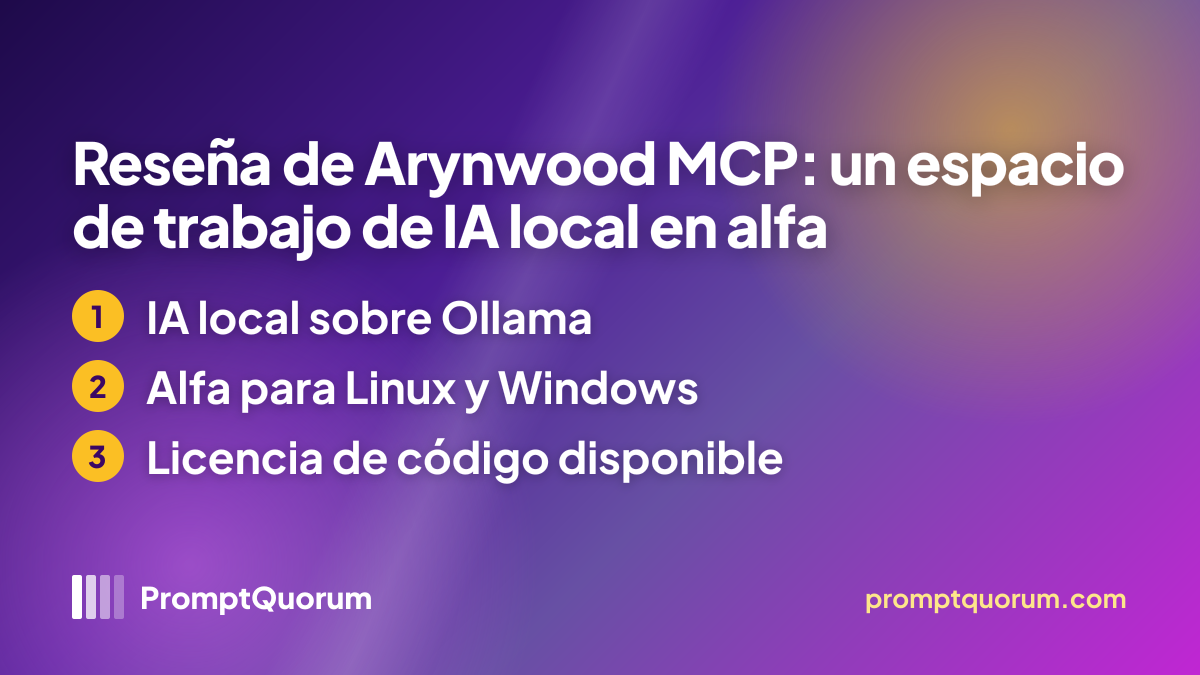 Reseña de Arynwood MCP: un espacio de trabajo de IA local en alfa