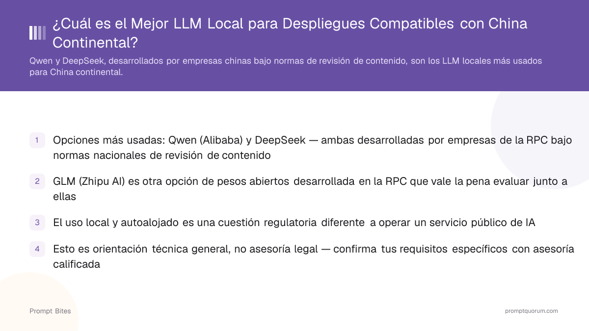 ¿Cuál es el Mejor LLM Local para Despliegues Compatibles con China Continental?