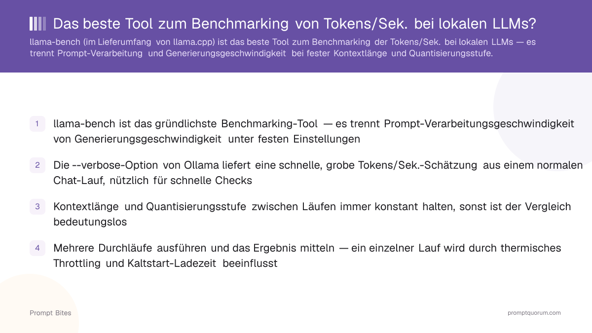 llama-bench: Das beste Tool zum Benchmarking lokaler LLM-Geschwindigkeit