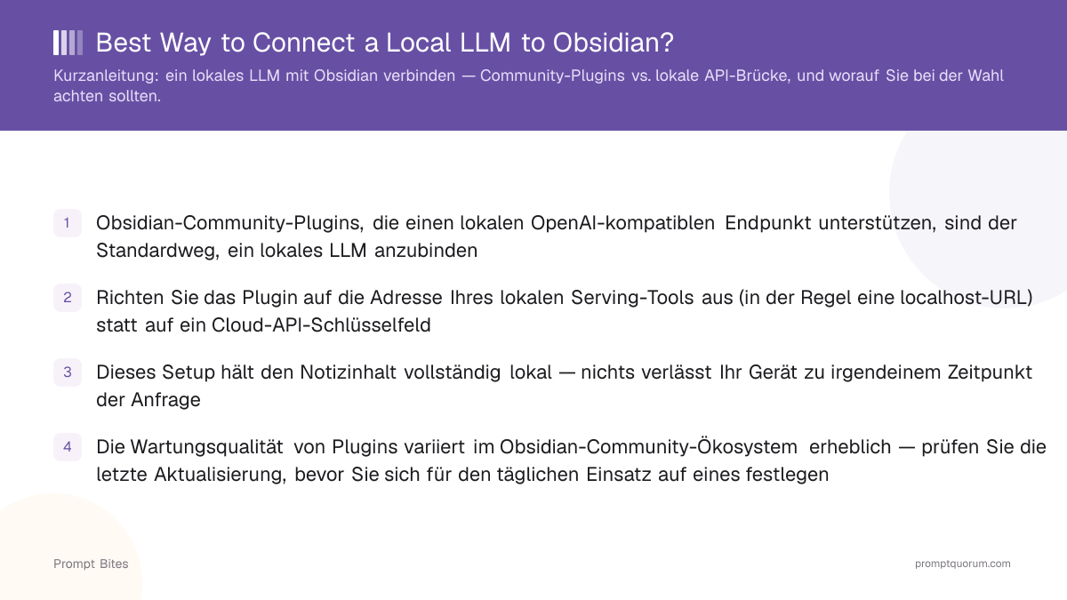 Beste lokale LLM- + Obsidian-Integration 2026