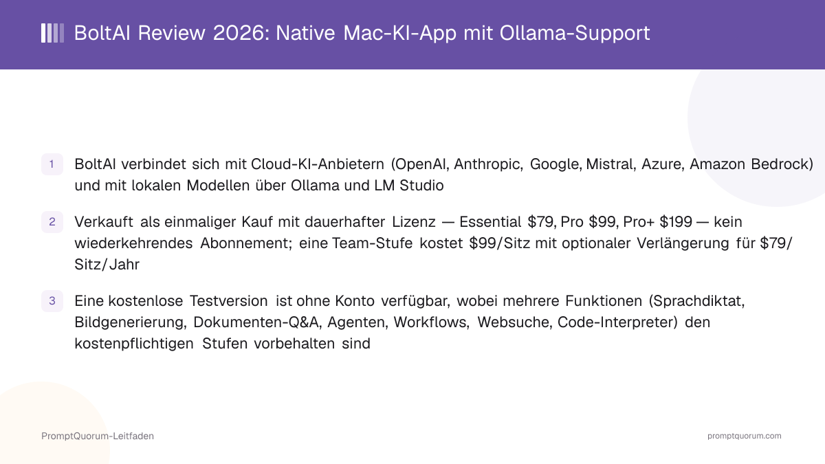 BoltAI Review 2026: Native Mac-KI-App mit Ollama-Support
