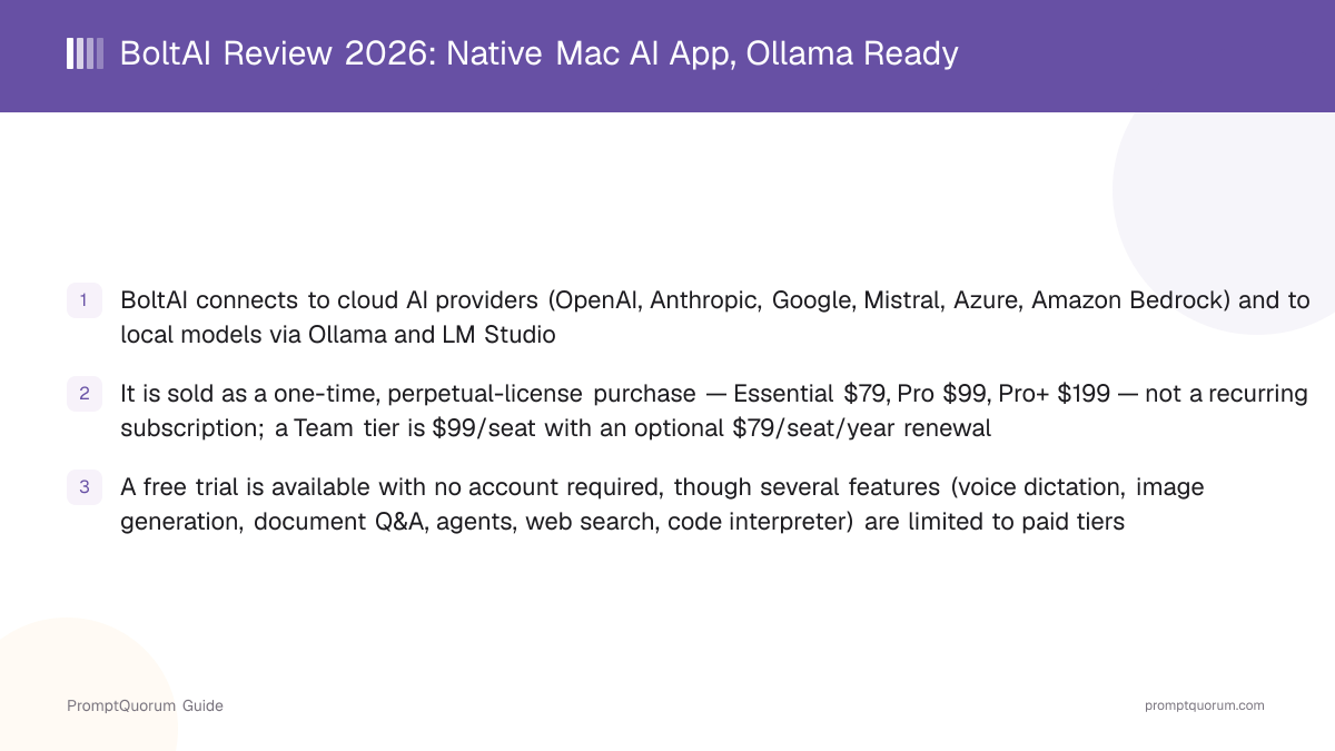 BoltAI Review 2026: Native Mac AI App, Ollama Ready