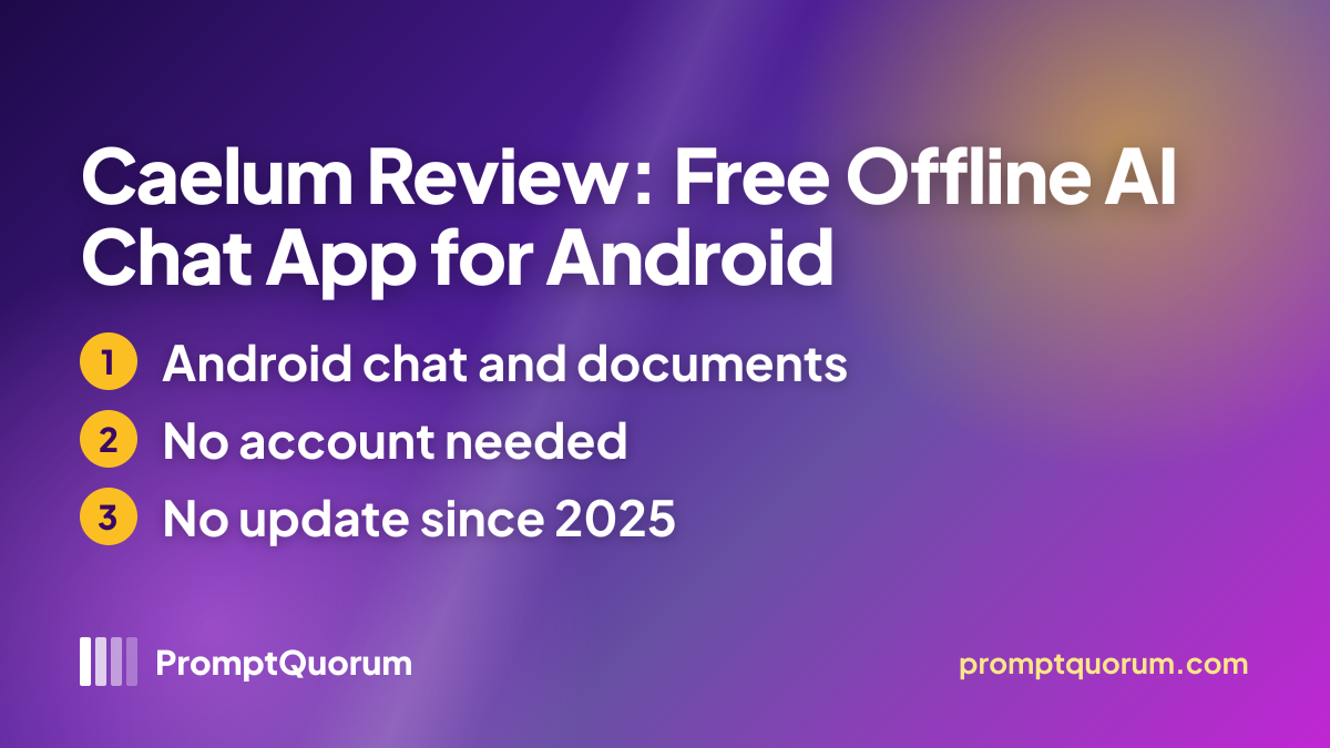Caelum Review: Free Offline AI Chat App for Android