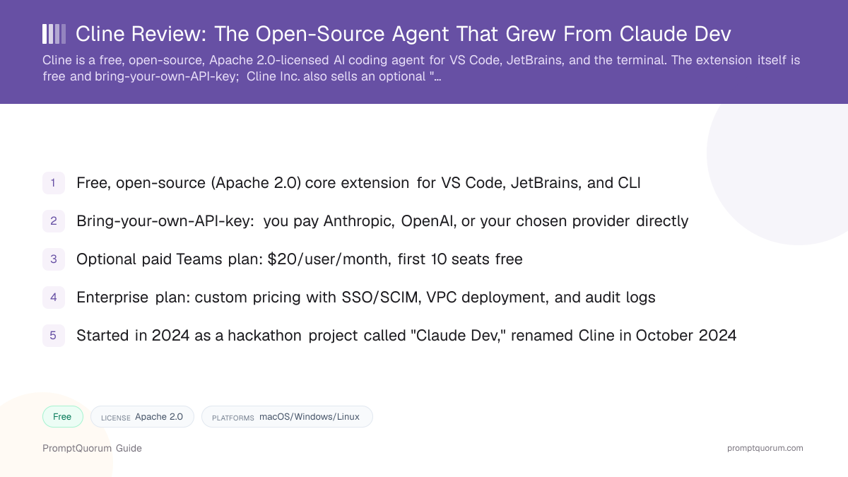 Cline Review: The Open-Source Agent That Grew From Claude Dev