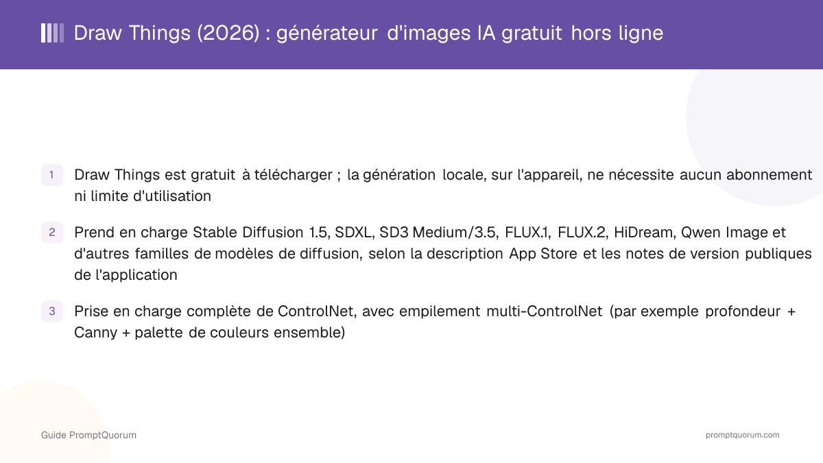 Draw Things (2026) : générateur d'images IA gratuit hors ligne