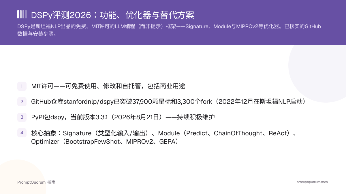 DSPy评测2026:功能、优化器与替代方案
