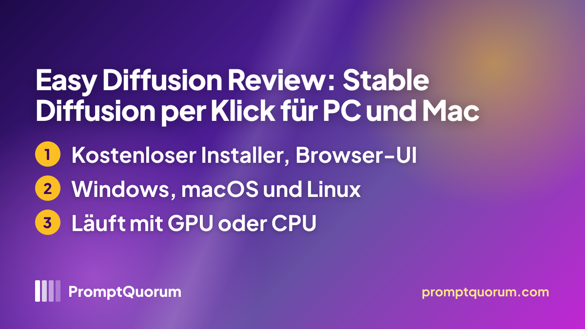 Easy Diffusion Review: Stable Diffusion per Klick für PC und Mac