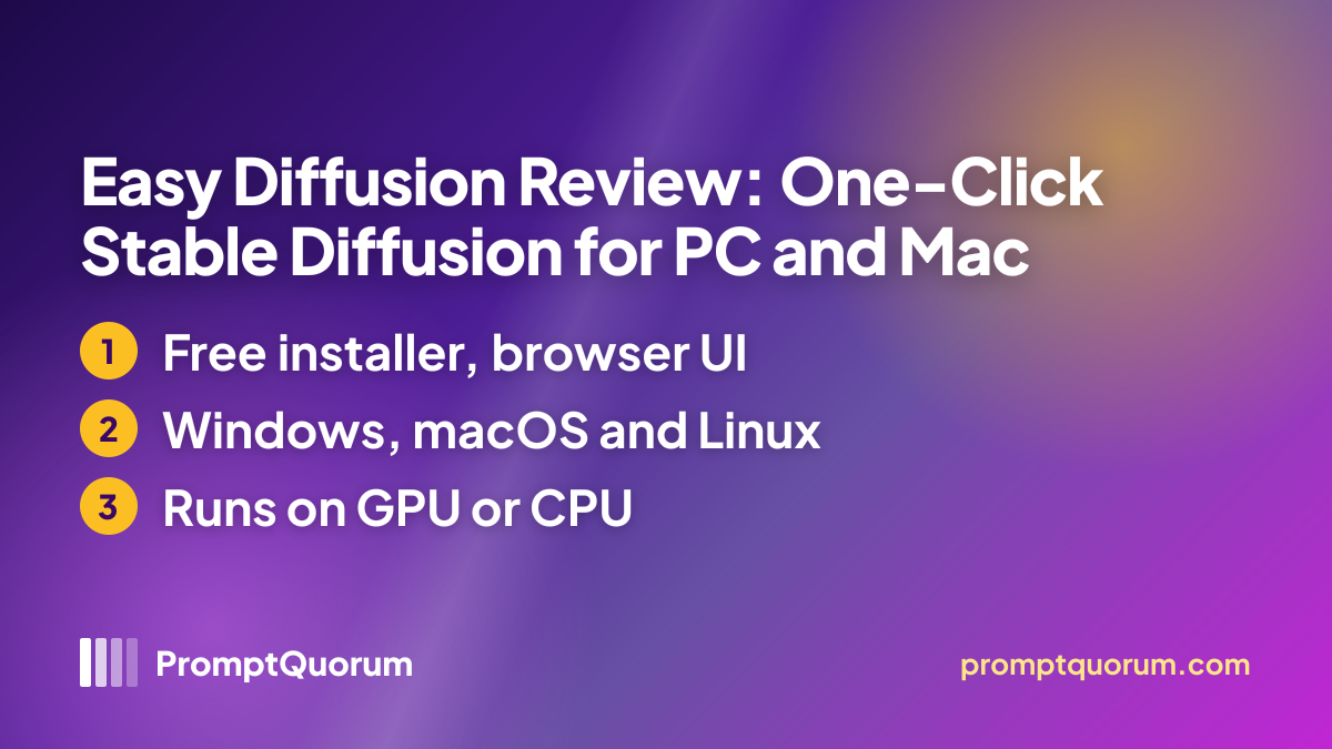 Easy Diffusion Review: One-Click Stable Diffusion Install