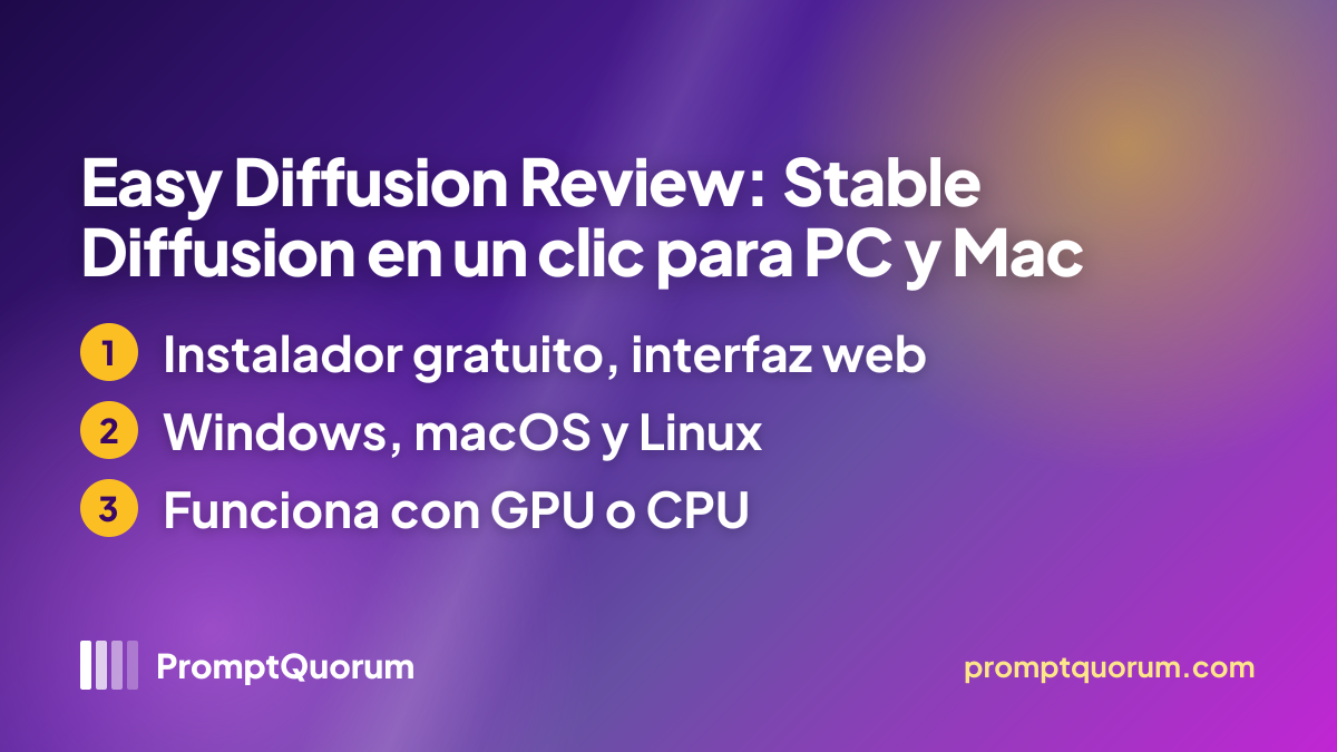 Easy Diffusion Review: Stable Diffusion en un clic para PC y Mac