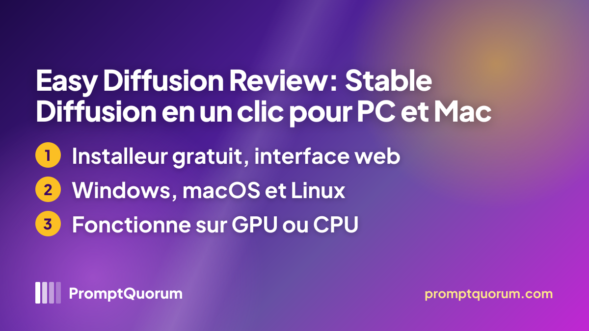 Easy Diffusion Review: Stable Diffusion en un clic pour PC et Mac