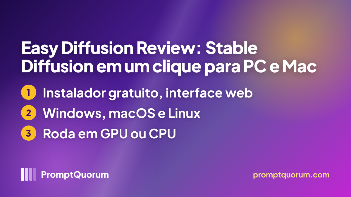 Easy Diffusion Review: Stable Diffusion em um clique para PC e Mac
