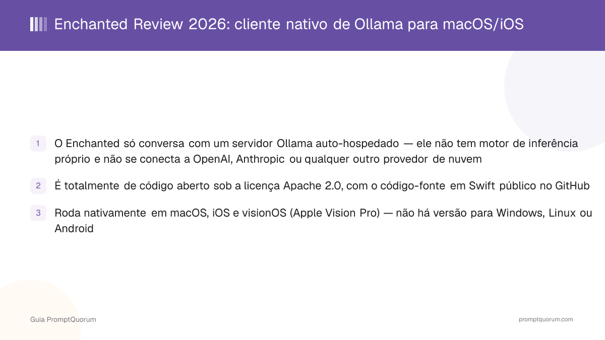 Enchanted Review 2026: cliente nativo de Ollama para macOS/iOS