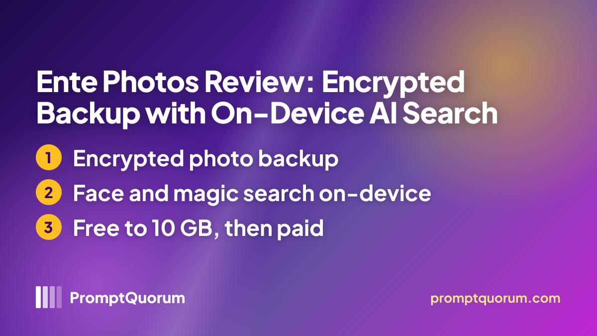 Ente Photos Review: Encrypted Backup with On-Device AI Search