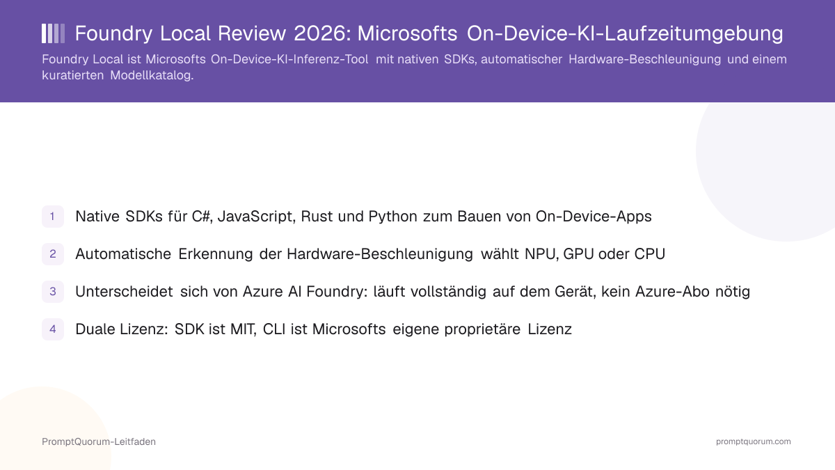 Foundry Local Review 2026: Microsofts On-Device-KI-Laufzeitumgebung