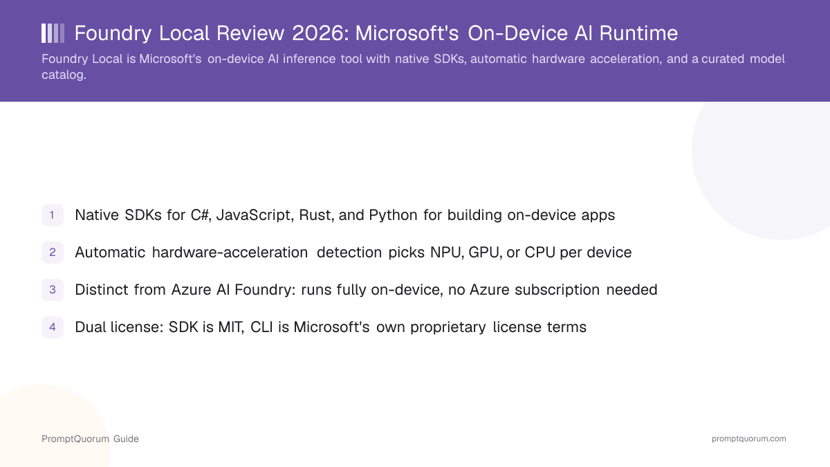 Foundry Local Review 2026: Microsoft's On-Device AI Runtime