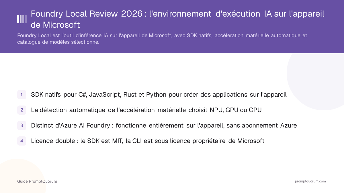 Foundry Local Review 2026 : l'environnement d'exécution IA sur l'appareil de Microsoft