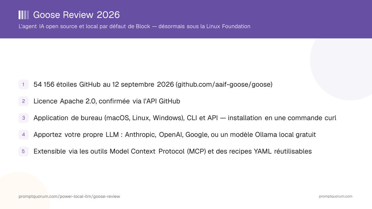 Goose Review 2026 : L'agent IA open source de Block, désormais sous la Linux Foundation