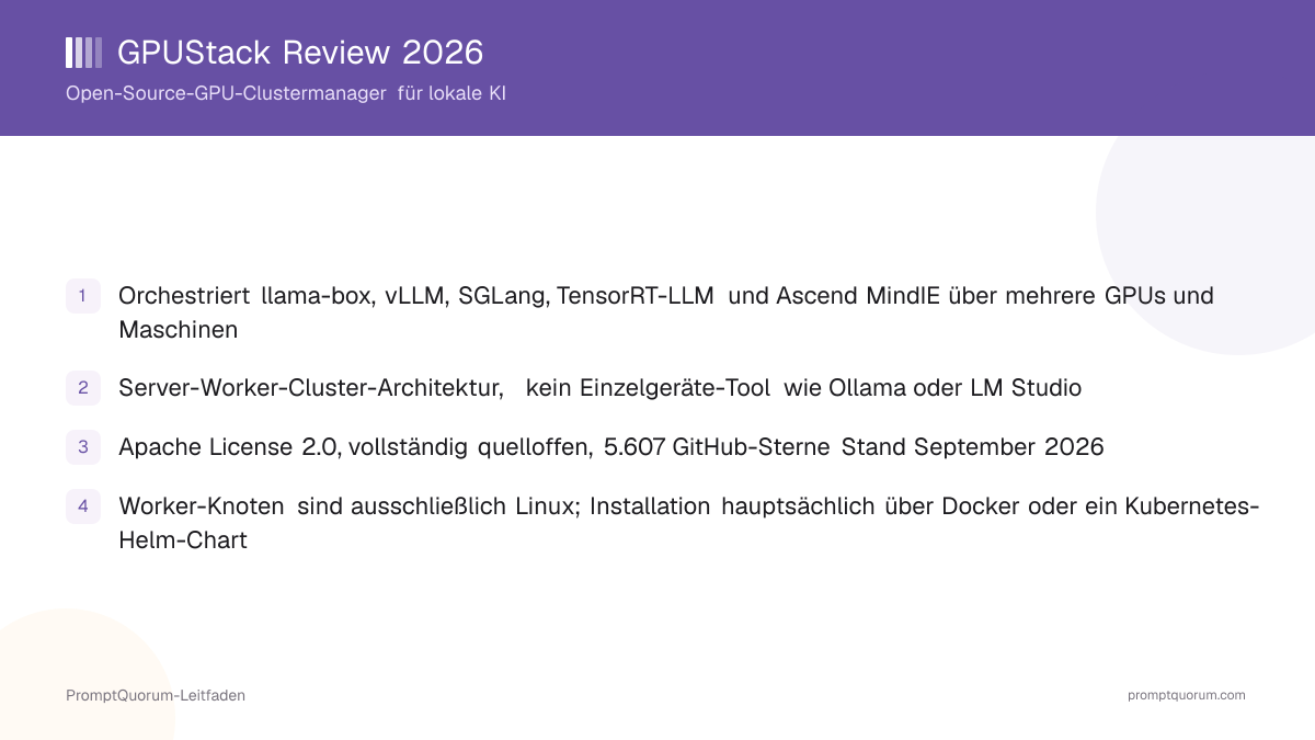 GPUStack Review 2026: Open-Source-GPU-Clustermanager für lokale KI