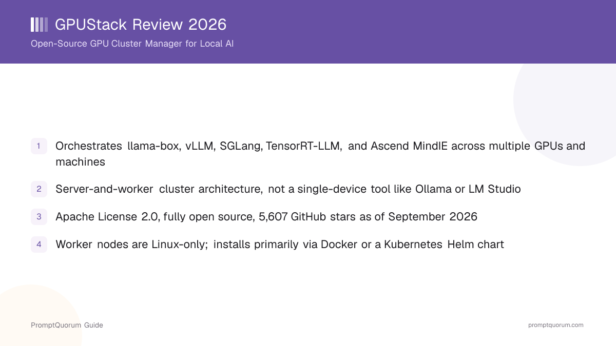 GPUStack Review 2026: Open-Source GPU Cluster Manager for Local AI
