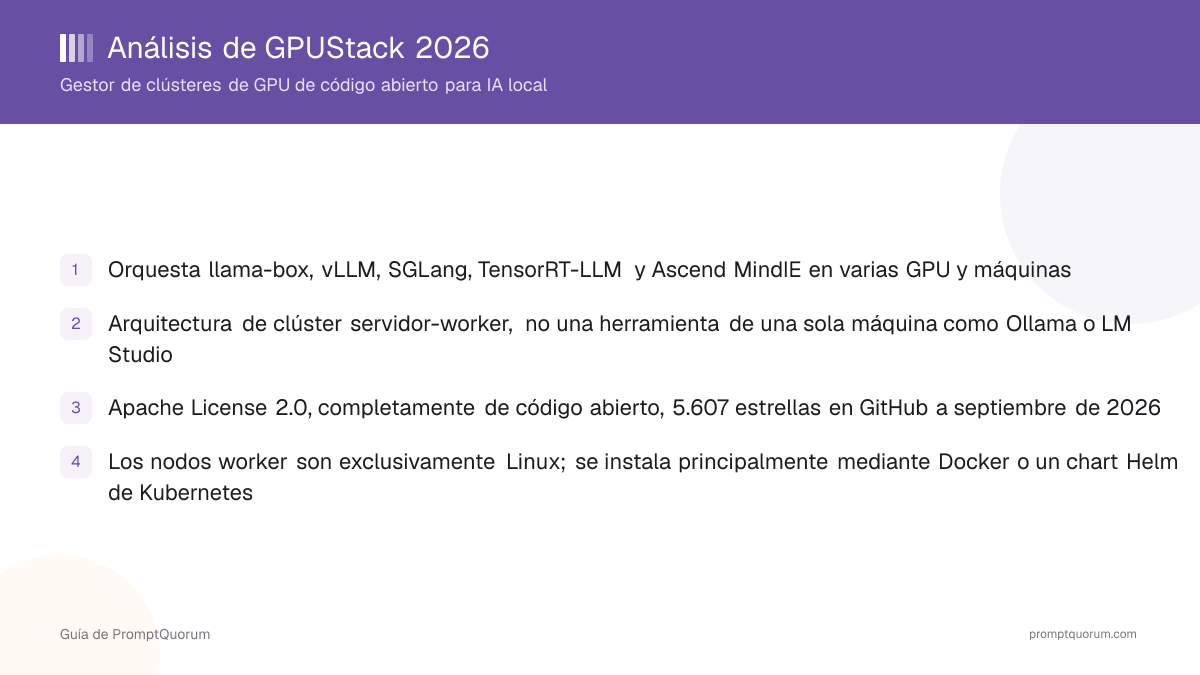 Análisis de GPUStack 2026: gestor de clústeres de GPU de código abierto para IA local