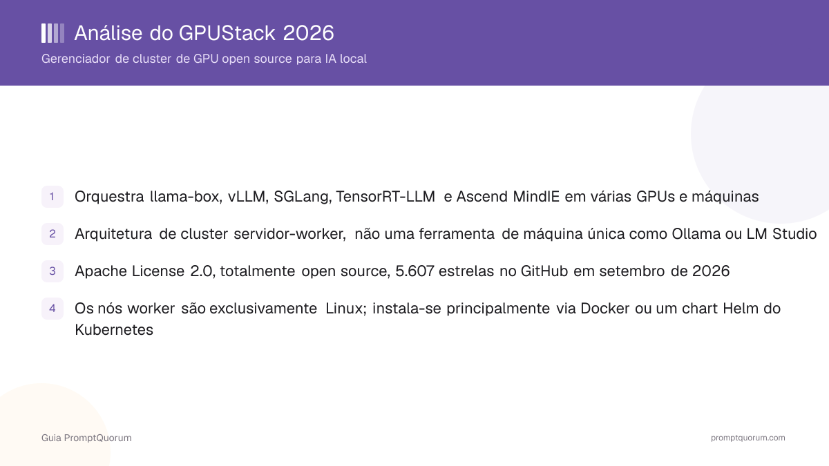 Análise do GPUStack 2026: gerenciador de cluster de GPU open source para IA local