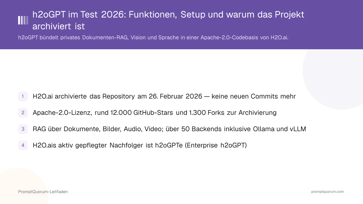 h2oGPT im Test 2026: Funktionen, Setup und warum das Projekt archiviert ist