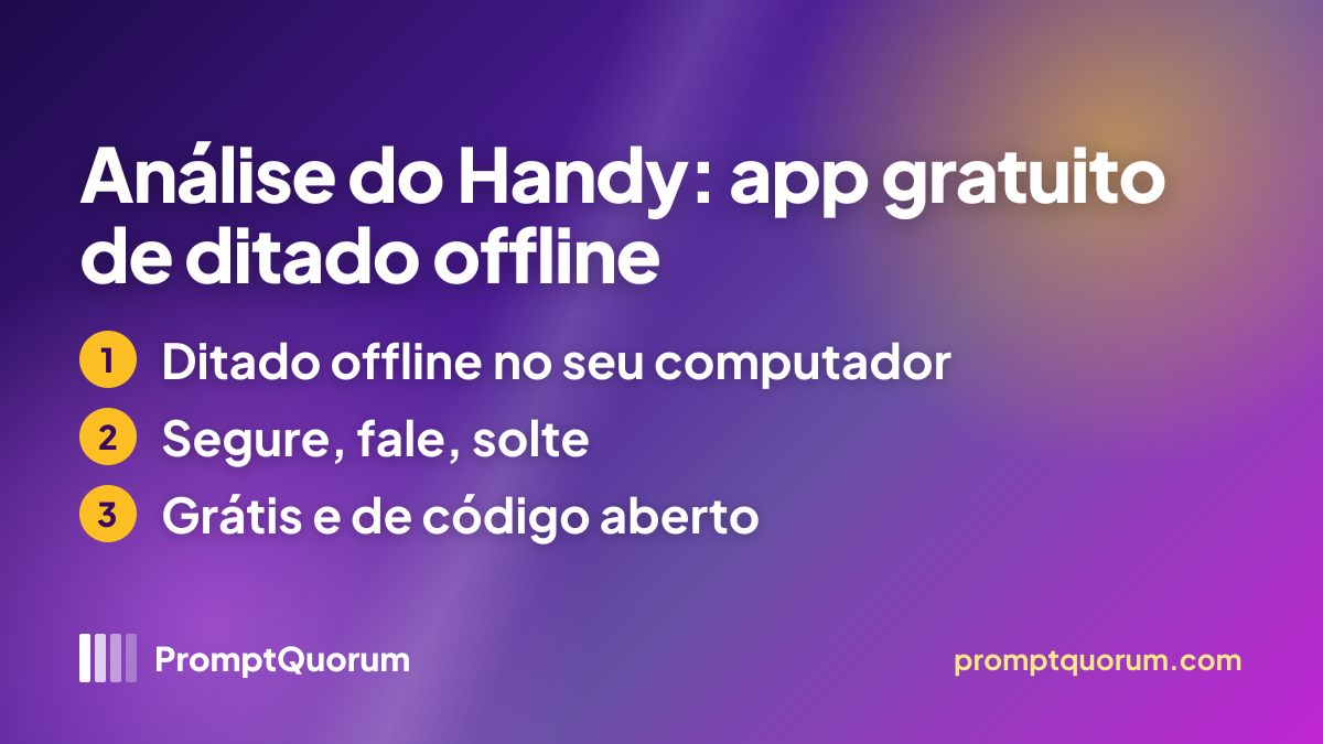 Análise do Handy: app gratuito de ditado offline