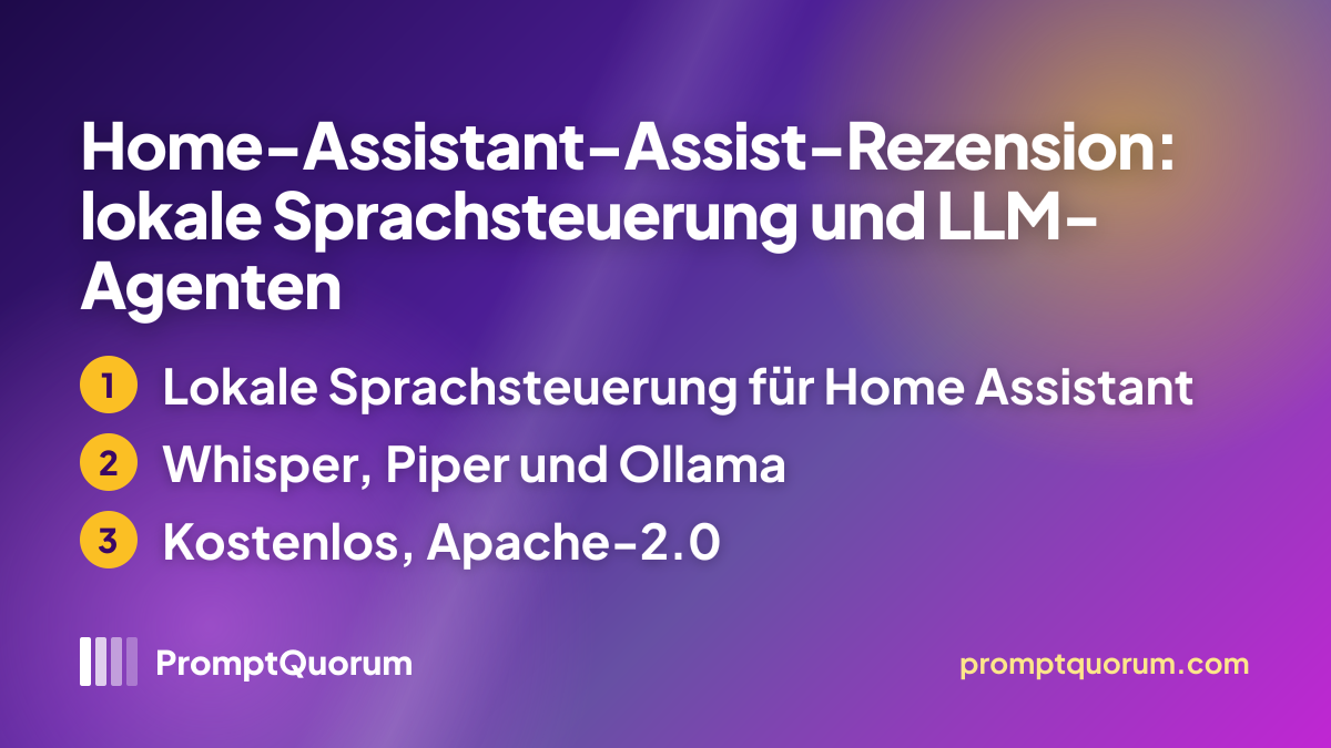 Home-Assistant-Assist-Rezension: lokale Sprachsteuerung und LLM-Agenten