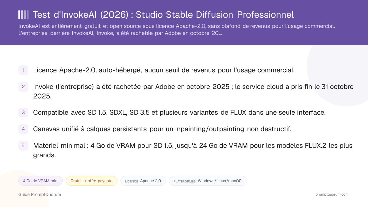 Test d'InvokeAI: Studio Stable Diffusion Professionnel